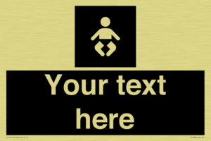 Custom information: black panel baby change